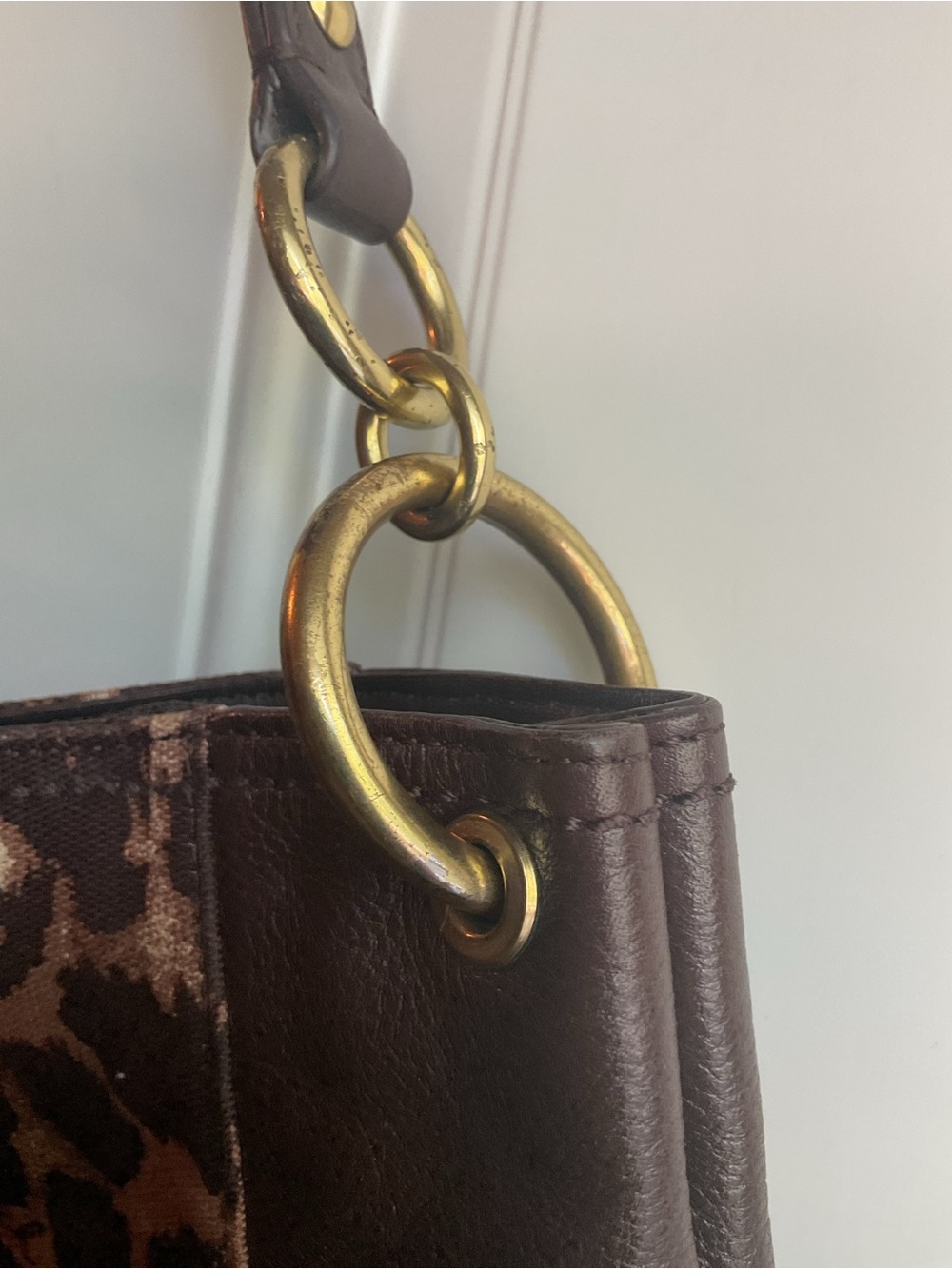 COACH Park Chain Ocelot Leopard Print & Leather w/ Goldtone Hardware 2013 - Picture 14 of 16